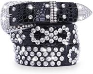 🤠 western crystal rhinestone cowgirl waistband: stunning women's accessories for a bold fashion statement logo