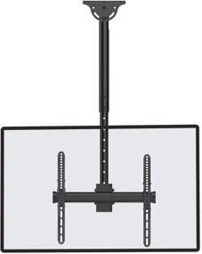 img 4 attached to 📺 Height-Adjustable Promounts TV Ceiling Mount: 360° Rotation, Swivel & Tilt | Perfect for Curved & Flat Screens 24-55" | Max VESA 400x400 | Black (UC-PRO210)