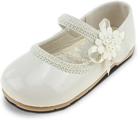 img 4 attached to Chiximaxu Toddler Girls Dressy Ballerina Girls' Shoes for Flats