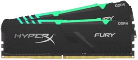 img 4 attached to 💡 HyperX Fury RGB 32GB DDR4 RAM Kit - 2666MHz CL16 DIMM (2 x 16GB) - HX426C16FB4AK2/32
