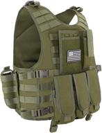 men's outdoor equipment: snacam tactical vest for airsoft & paintball logo