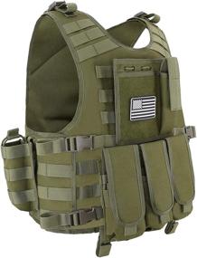 img 4 attached to Men's Outdoor Equipment: Snacam Tactical Vest for Airsoft & Paintball