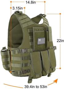 img 1 attached to Men's Outdoor Equipment: Snacam Tactical Vest for Airsoft & Paintball