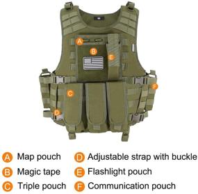 img 3 attached to Men's Outdoor Equipment: Snacam Tactical Vest for Airsoft & Paintball