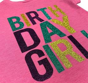 img 1 attached to 👶 Adorable Birthday Toddler T Shirt with White Sleeves for Girls' Clothing