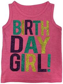 img 4 attached to 👶 Adorable Birthday Toddler T Shirt with White Sleeves for Girls' Clothing