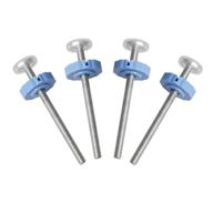 🔒 fcho 4 pack baby gate extra long m8 (8mm) spindle rods for pressure - essential screw bolt kit and replacement parts for baby and pet safety walk thru gates logo