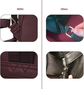 img 3 attached to 🎒 Women's Synthetic Shoulder Backpack Daypacks: KKXIU Handbags & Wallets in Fashionable Styles