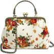 abuyall floral handle handbag shoulder logo