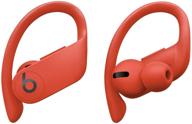 beats pro totally wireless and high-performance bluetooth earphones -lava red (renewed) logo
