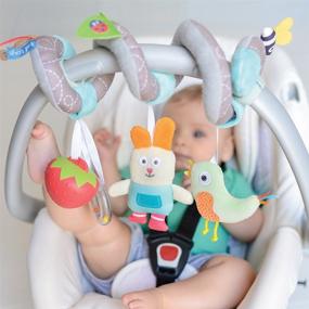 img 3 attached to 🌺 Taf Toys Garden Spiral: Baby's Fun Accessory for Car Seat & Pram, Hanging Rattling Toys, Easier Parenting
