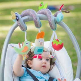 img 2 attached to 🌺 Taf Toys Garden Spiral: Baby's Fun Accessory for Car Seat & Pram, Hanging Rattling Toys, Easier Parenting