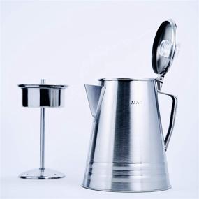 img 3 attached to Stainless Steel Percolator - Oregon Trail - 10 Cup Camping Coffee Pot