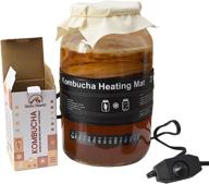 🔥 kombucha heat mat - adjustable bucha brewers heating wrap for kombucha, warmer and fermenter heater logo