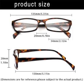 img 3 attached to 👓 5-Pack Blue Light Blocking Computer Reading Glasses for Women and Men - Anti Eyestrain Readers