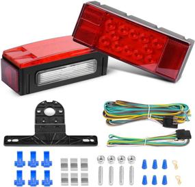 img 4 attached to 🚚 Nilight TL-20 Submersible Kit: Low Profile Rectangular LED Lights for RVs, Trucks, Boats, and Trailers - 2-Pack, 12V, Stop Tail Turn Signal Side Marker Lights with 2-Year Warranty