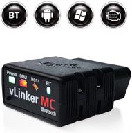 📱 vgate vlinker mc obd2 diagnostic scanner with bluetooth for android and windows logo