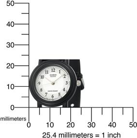 img 1 attached to Женские часы Casio LQ139A-7B3: вечная элегантность с классическим круглым аналоговым дизайном.