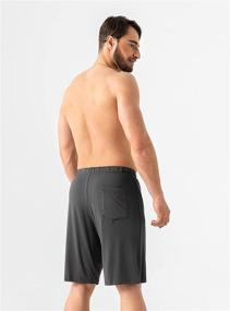 img 2 attached to Dreamlike Comfort: David Archy Bamboo Shorts for Men - Ultimate Sleep & Lounge Attire