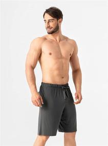 img 1 attached to Dreamlike Comfort: David Archy Bamboo Shorts for Men - Ultimate Sleep & Lounge Attire