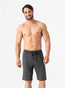 img 3 attached to Dreamlike Comfort: David Archy Bamboo Shorts for Men - Ultimate Sleep & Lounge Attire