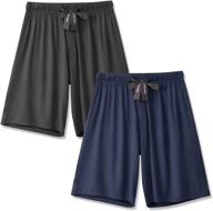 dreamlike comfort: david archy bamboo shorts for men - ultimate sleep & lounge attire logo