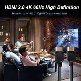 img 2 attached to HDMI to HDMI Cable, BENFEI 4K@60Hz High Speed 6 ft HDMI 2.0 Cable, 18Gbps, 4K HDR, 3D, 2160P, 1080P, Ethernet, Audio Return(ARC) - UHD TV, Blu-ray, Xbox, PS4, PS3, PC - 6 ft