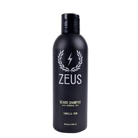 img 4 attached to 🧔 ZEUS 8oz Beard Shampoo: Cruelty Free, Natural Ingredients, USA Made, Soften & Soothe Beard, Vanilla Rum Scent