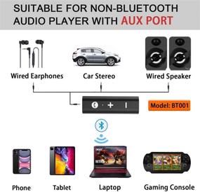 img 1 attached to 🎧 Enhance Audio Experience: Mini Wireless Bluetooth 5.0 Receiver with Clips Design - Perfect for Car and Home Stereo Systems, Headphones, and Handsfree Calls