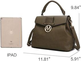 img 1 attached to MKF Crossbody Satchel Wristlet Wallet Women's Handbags & Wallets