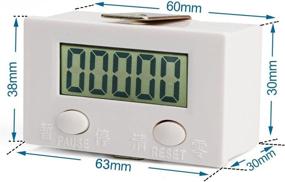 img 1 attached to 🔢 HOMREE LCD Digital Tally Counter: Shockproof 5-Digit Battery Powered Counter Panel Gauge for Precise Counting