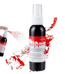 img 4 attached to 🩸 Go Ho Fake Blood Makeup Spray 2.1Oz(60ml) - Create Realistic Halloween Costume Makeup Effects - Blood Splatter for Zombie, Monster, Vampire, Clown Cosplay - 1PC