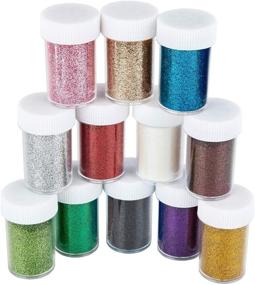 img 1 attached to 🌈 TORC Fine Slime Glitter: Vibrant 12-Color Resin Glitter Powder for Epoxy Tumblers, Nail Art, and Slime Crafts - Shaker Jars 16g/0.56oz Each