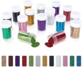 img 4 attached to 🌈 TORC Fine Slime Glitter: Vibrant 12-Color Resin Glitter Powder for Epoxy Tumblers, Nail Art, and Slime Crafts - Shaker Jars 16g/0.56oz Each