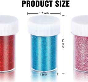 img 3 attached to 🌈 TORC Fine Slime Glitter: Vibrant 12-Color Resin Glitter Powder for Epoxy Tumblers, Nail Art, and Slime Crafts - Shaker Jars 16g/0.56oz Each