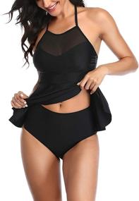 img 4 attached to Upopby Tankini Swimsuit Swimdress Swimwear Women's Clothing for Swimsuits & Cover Ups