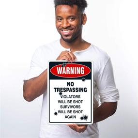 img 3 attached to 🚧 Survivors Aluminum: Effective Warning for Trespassing Violators