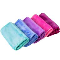 🧼 nugilla reusable makeup remover cloth 5 pack - microfiber cleansing towel for all skin types - instant makeup removal - assorted colors logo