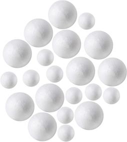 img 4 attached to 🎨 100 Pack Styrofoam Balls- Assorted Sizes (40 pcs of 2'' inch, 60 pcs of 1'' inch)- Ideal for Arts, Crafts, and Floral Arrangements - Foam Craft Balls in Bulk