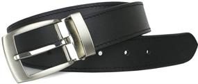img 2 attached to Black Balsam Knob Belt Leather Men's Accessories