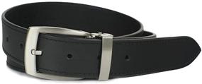 img 3 attached to Black Balsam Knob Belt Leather Men's Accessories