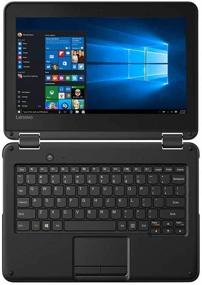 img 3 attached to 🖥️ Новый флагманский бизнес-ноутбук/планшет Lenovo 300e 2 в 1 2019 года, 11,6" HD IPS сенсорный экран, Intel Celeron Quad-Core N3450 до 2,2 ГГц, 4 ГБ DDR4, 64 ГБ eMMC, Windows 10 S/Pro - выберите предпочтительный флеш-накопитель