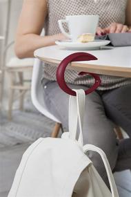 img 1 attached to 👜 Bobino Bag Hook: Securely Hang on Table or Clip to Chair in Slate finish