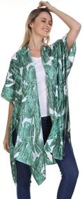 img 2 attached to Women Kimono Swimsuit Cover Cardigan Women's Clothing and Swimsuits & Cover Ups