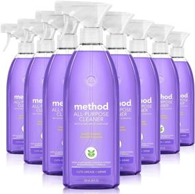 img 4 attached to Method French Lavender All-Purpose Cleaner Spray - Plant-Based, Biodegradable Formula for Counters, Tiles, Stone, and More - 828 ml (8 Pack)