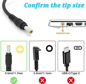 img 3 attached to 🔌 65W AC Charger Replacement for Acer Aspire 5250 5253 5336 5349 5532 5534 5552 5560 5733 5742 5750 6423 7560 SB416 AS7750 V5 V7 V3 R3 R7 S3 E1 M5 Series Power Laptop Adapter Supply Cord