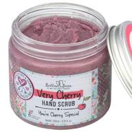 🍒 bella & bear very cherry hand scrub: natural, cruelty-free, vegan exfoliating - 6.7oz logo