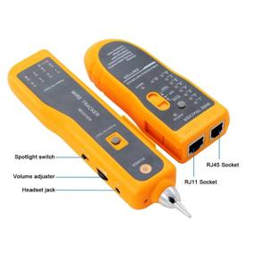 img 2 attached to 🔎 BOOGIIO Wire Tracker RJ11 RJ45 Line Finder Handheld Cable Tester: Network Maintenance, Telephone Line Test & Continuity Checking Measuring Instrument