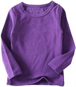 img 4 attached to Niyage Toddler Comfort Sleeve T-Shirt for Girls' Clothing in Active Wear