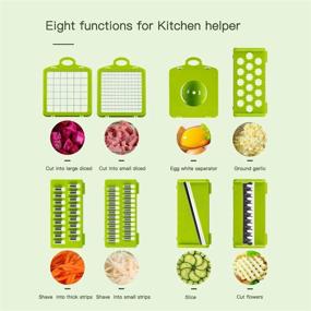 img 3 attached to 🔪 DINGXI Vegetable Chopper: Efficient Vegetable Cutter, Food Chopper, Veggie Chopper, Onion Chopper, and Slicer